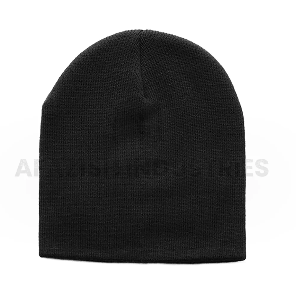 OEM Custom Logo Hat Supplier Manufacturer Embroidered Solid Color Plain Acrylic Unisex Knitted Cap Hat Winter Women Beanie