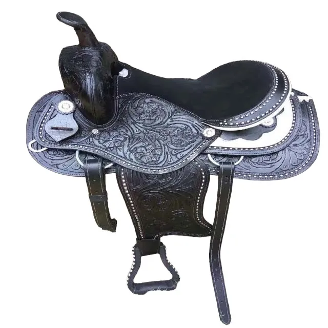 Handmade Premium Quality Leather Western Barrel Racing Horse Saddle Trail Custom Size Design Color with all Accessories Included