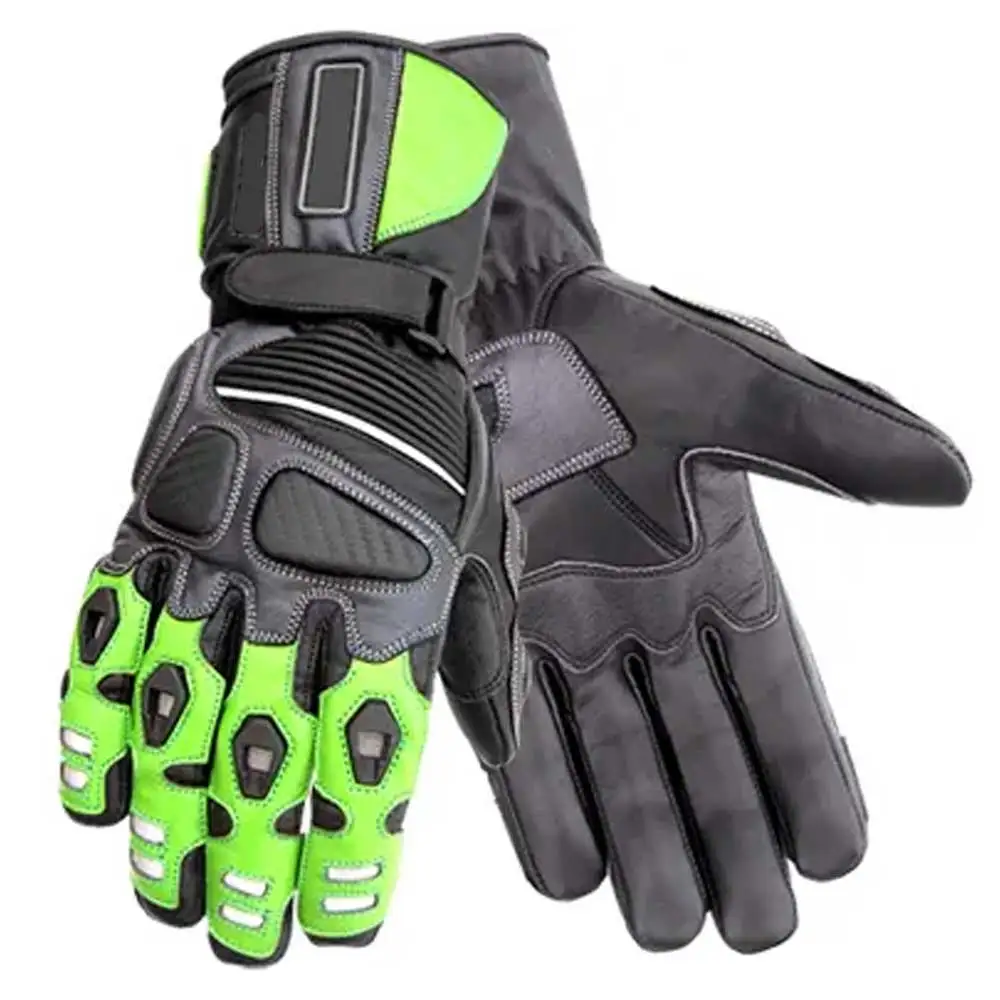 Good Quality water proof touch screen Motorbike Racing Gloves Best Price Riding Gloves 100% Leather Motorcycle Racing Gloves
