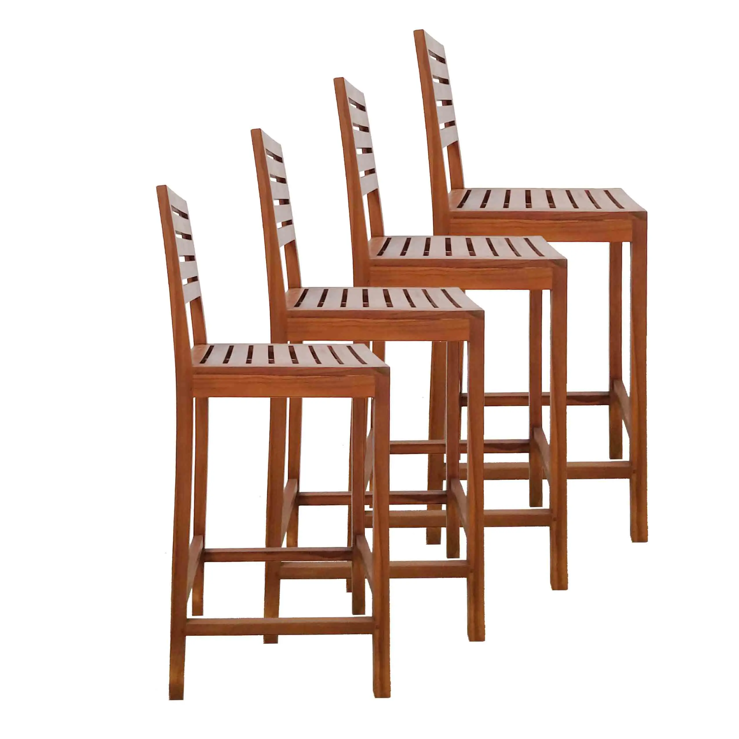 Modern Design Solid Teak Wooden Bar Stool Chair Low Cost Wholesale for Restaurant Pub Coffee Shop or Kitchen for Dining Price
