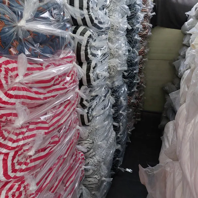 Korea COTTON 100% stock lot textile Cotton knit Fabrics print design floral dot plain plaid solid flower checked