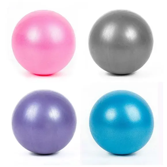 Soft Pilates Ball Small Exercise Ball 23-25cm Mini Gym Ball with Inflatable Straw Suitable for Pilates Yoga Full body Training