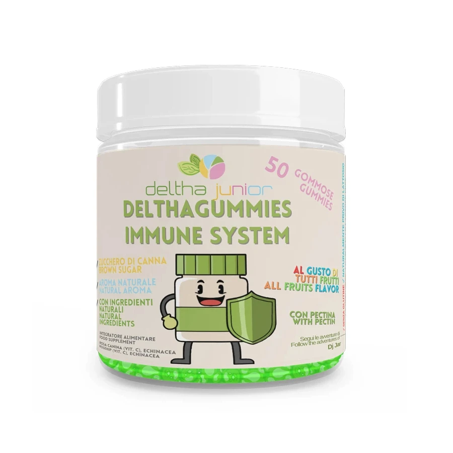 Vitamins gummies healthcare supplement for the immune system support made in Italy