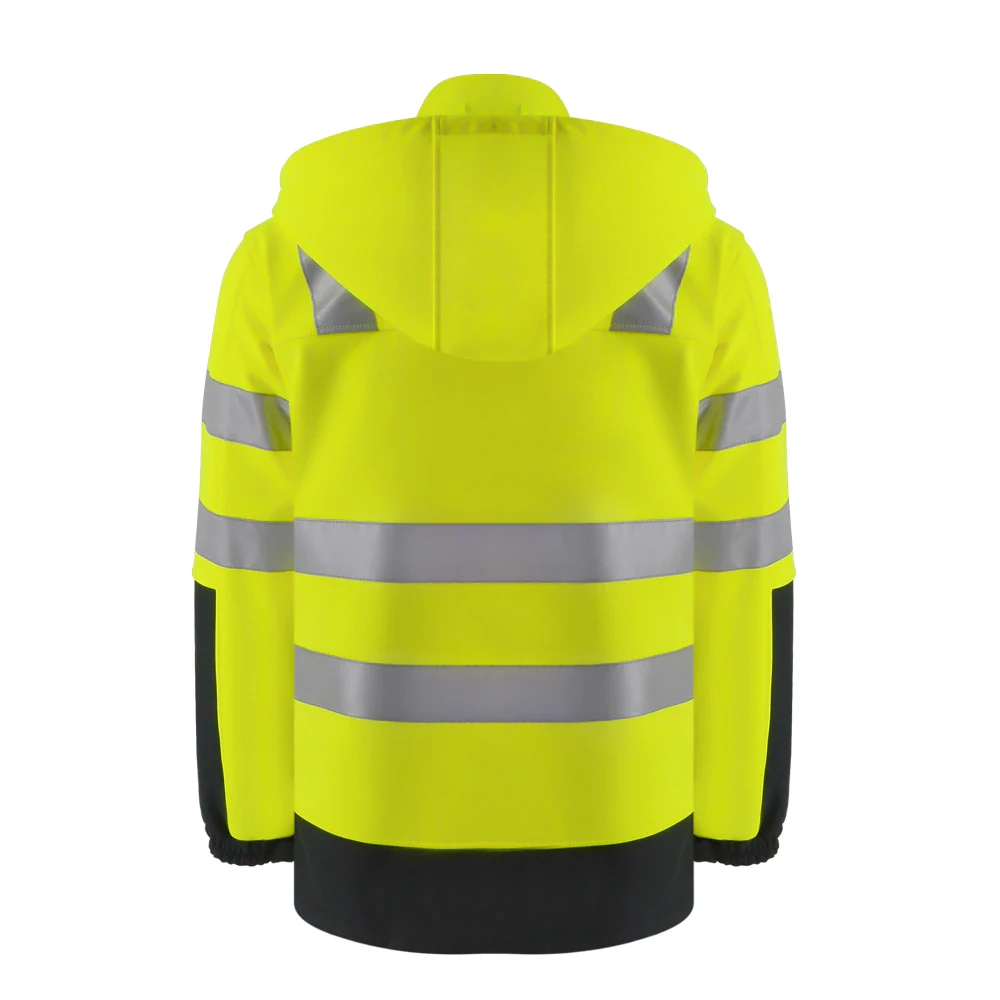 Hi Vis Reflective Safety Work Wear Jacket Winter Safety Jacket Custom logo Printing 3m Reflective Construction Safety Jackets