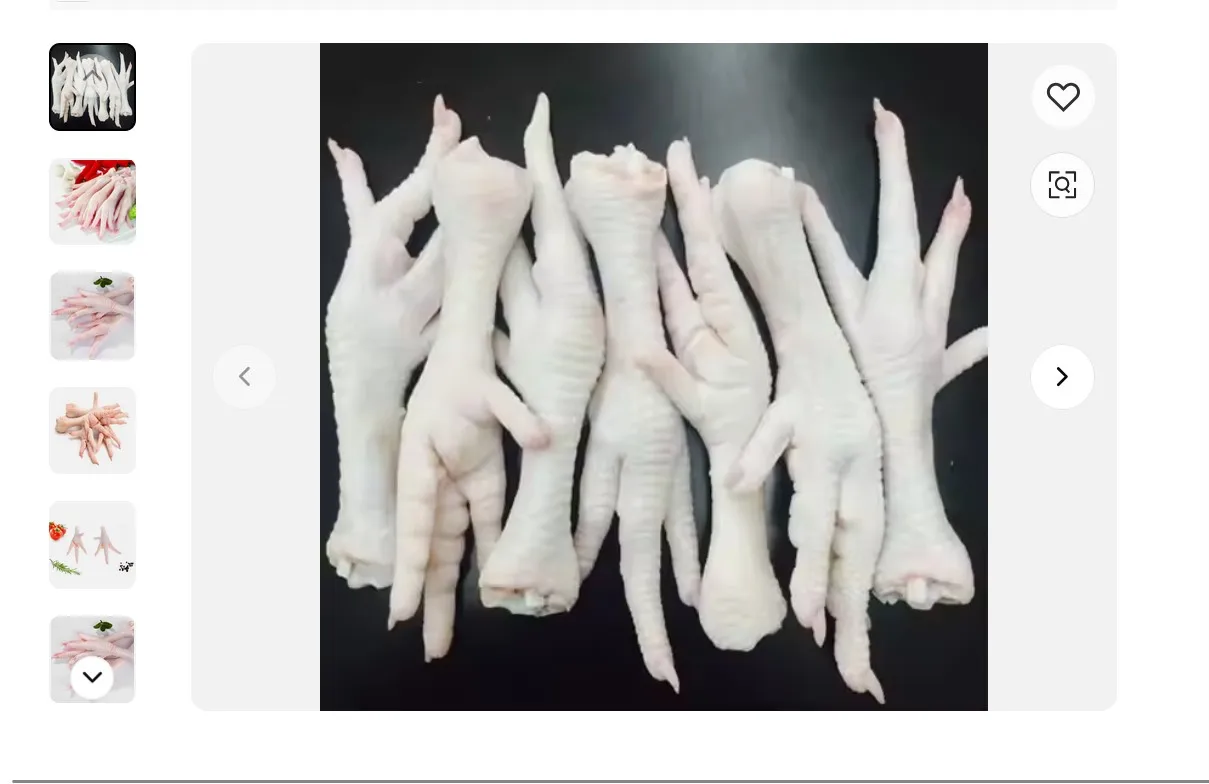 Frozen Chicken Feet/ Frozen Chicken Paws/ Frozen Whole Chicken Frozen Chicken Legs and Wings