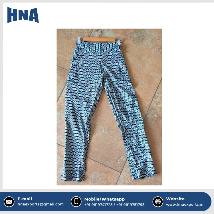 Best Quality Semi Formal Wear Ladies Cotton Casual Printed Pants Buy from Leading At Reasonable Price