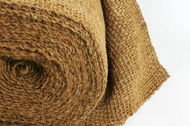 Factory Manufacturer Wholesale Cheap Price 100% Natural Jute Tape Burlap Fabric Hessian Jute Roll from India