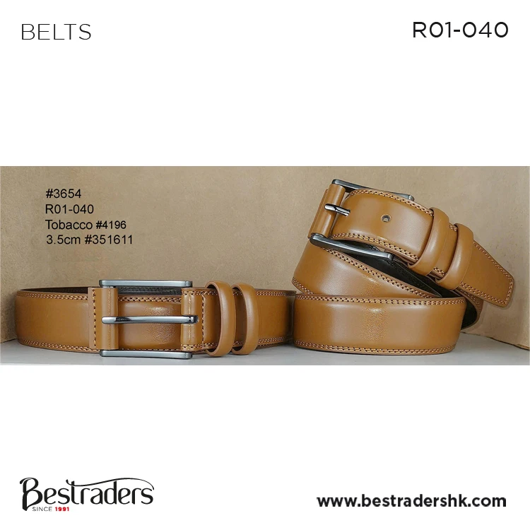 Global Supplier Selling Outstanding Quality Customized Logo Single Sided Genuine Leather Belts at Lowest Price