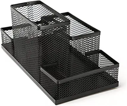 Metal desk mesh organised Pink Powder Coated desk organised Metal desk Home Office Pen Pencils Holder