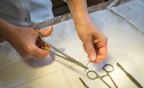 Stainless steel Surgical Medical Mayo Hegar Needle Holder 15cm Best quality in cheap price supplier from Sialkot Pakistan