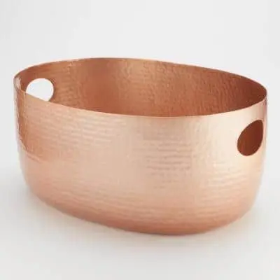 Aluminium Decorative Metal Tabletop Gold Color Stylish Hammered Design Wine Bucket Cooler with Customization Available