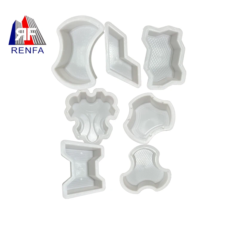 Plastic Brick PP Mold DIY Path Maker Middle Of Hole SHape Garden Path Concrete Plastic Brick Mold Paving Pavement Walkway Molds
