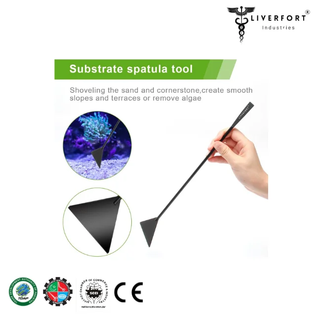 Top Quality Aquarium Cleaning 4Pc Black Tool Set Aquatic Plant Fish Tank Plant Tools Aquarium Long Tool Kit LIVERFORT INDUSTRIES