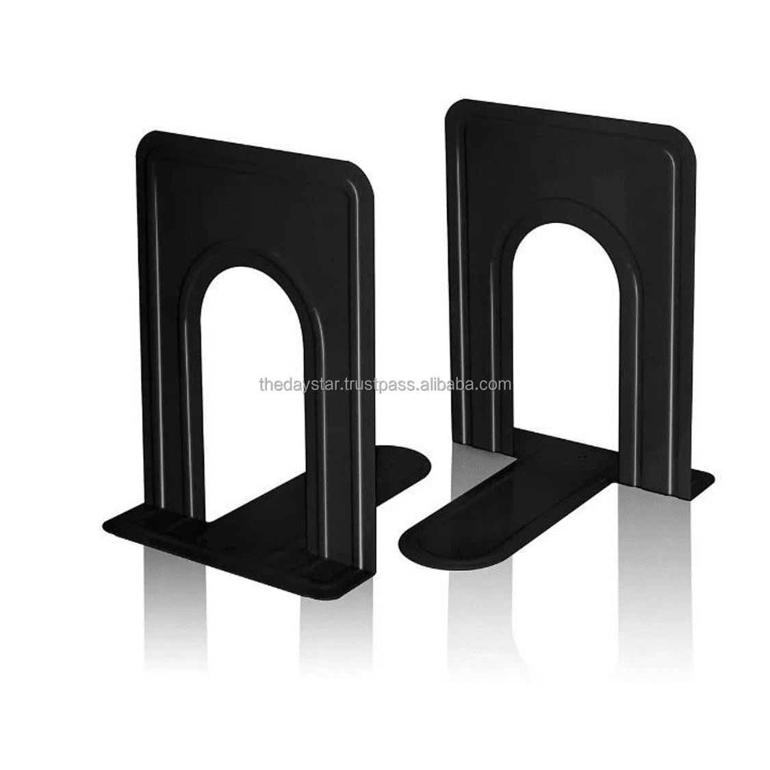 Customizable Modern And Unique Design Metal Iron Abstract Bookends, Non-Skid Book Holders Or Desk Organizer