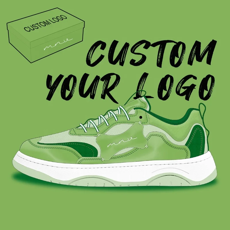 2022 High Top Low Logo Brand Split Genuine Leather Manufacturer Women Men Private Label Custom Casual Sport Shoes Sneakers