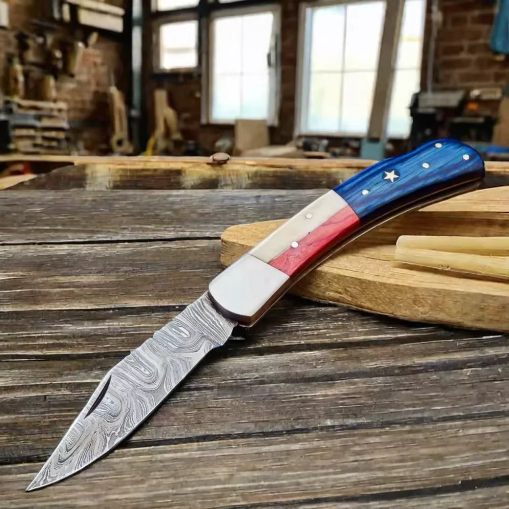 New Style Outdoor Camping & Hunting Folding Pocket Knives Wholesale Gardening Knives with Bone and Wood Handle