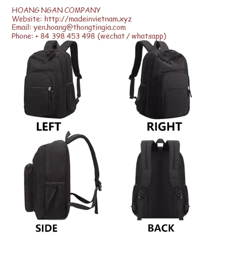 ODM/ OEM Vietnam manufacturer of school bags, outdoor backpack made in Vietnam, 2022 hot trend backpack