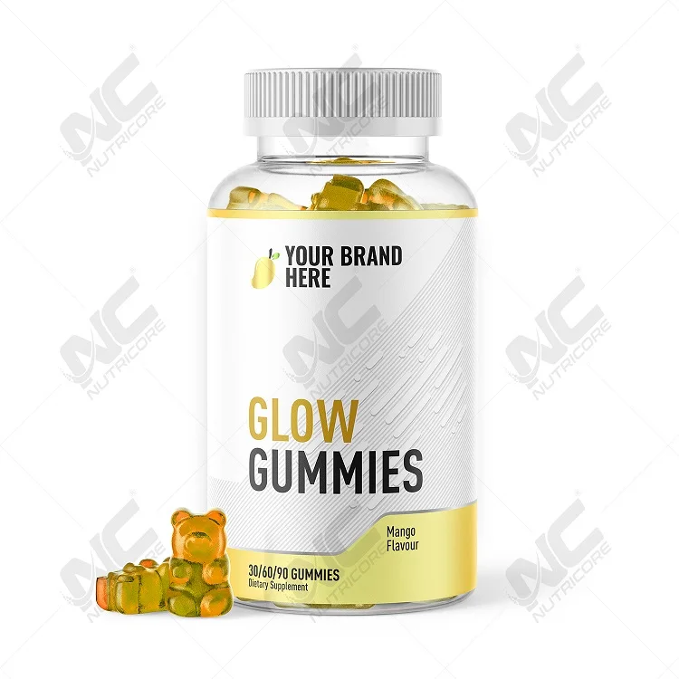 High Quality Top Selling Custom Label Healthcare Supplement Glow Gummies from Trusted Indian Supplier