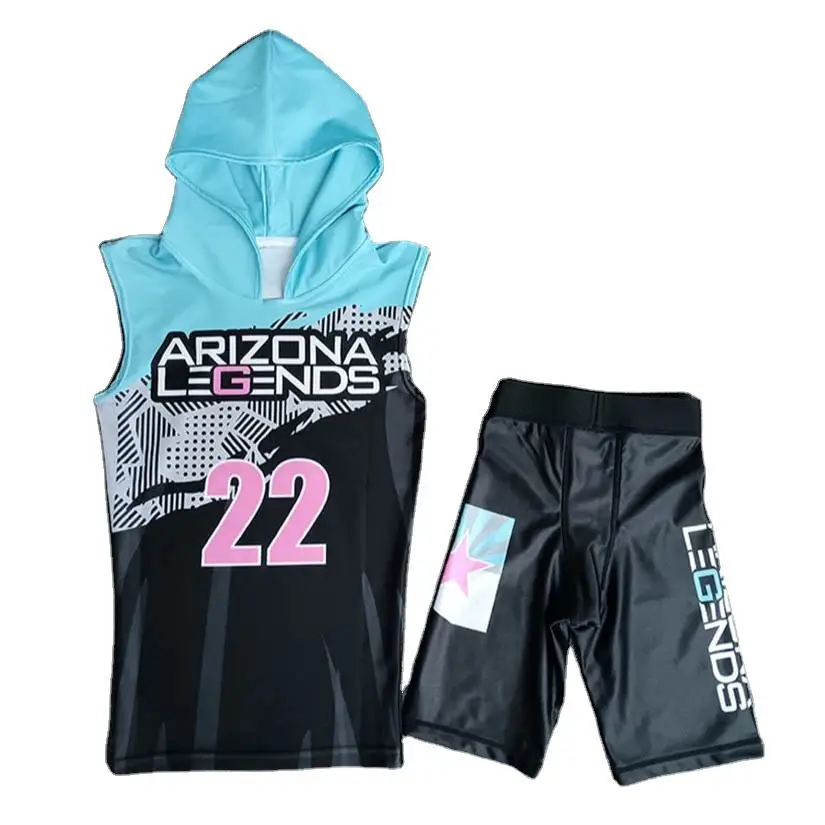 Latest Design Custom Blank Package Deal Training Flag 7V7 Sublimated Compression Set Jerseys 7v7 Football Uniform Jersey Set