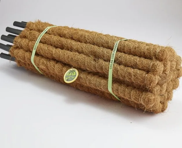 Coir grow poles for gardening purposes enhances effectiveness and efficiency of plant growth sustainable and eco-friendly