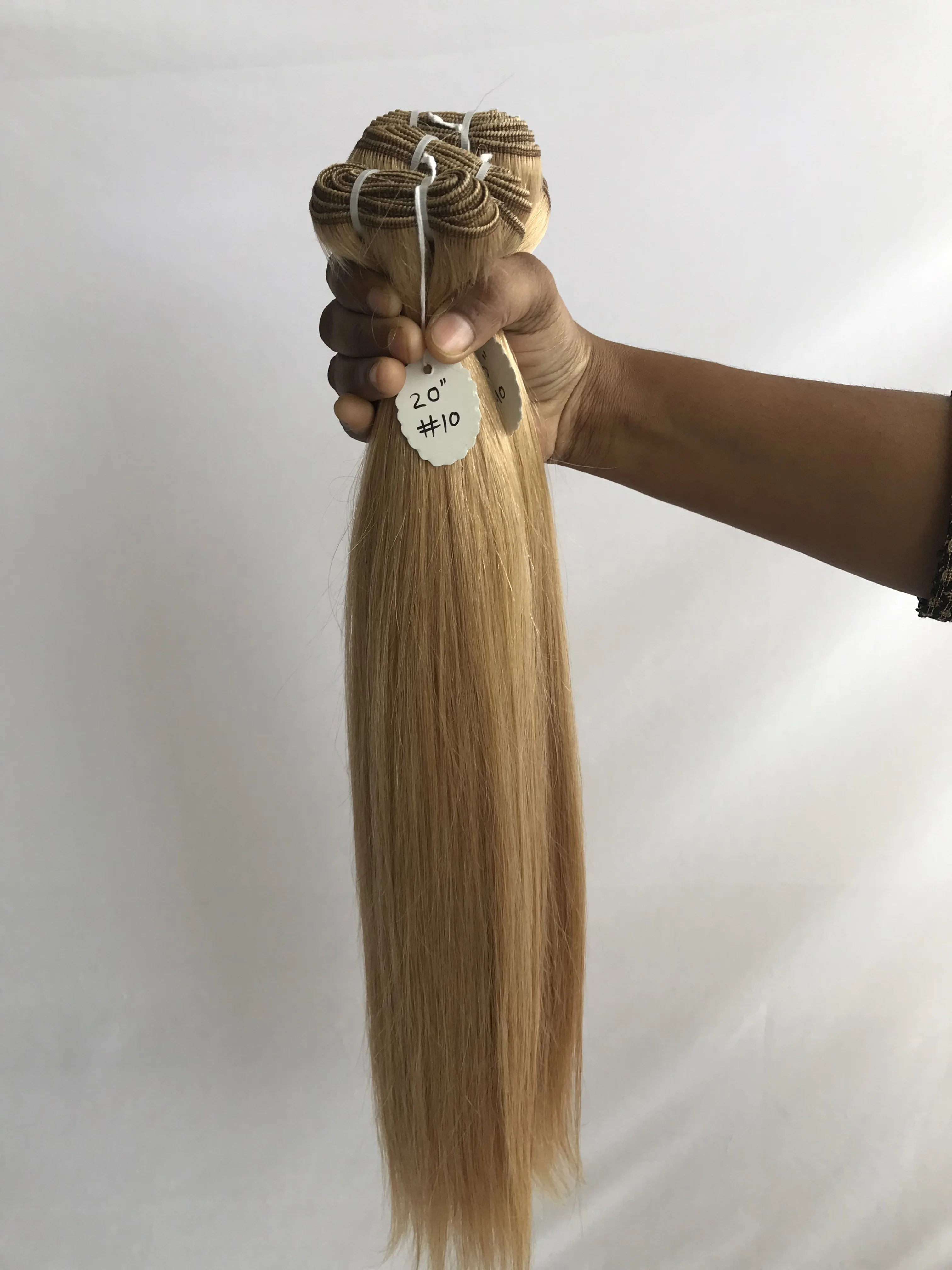 Top Grade Quality 20' #10 Straight Cambodian Mink Indian Temple Remy Virgin Human Extension Soft Raw Indian Supplier 100%