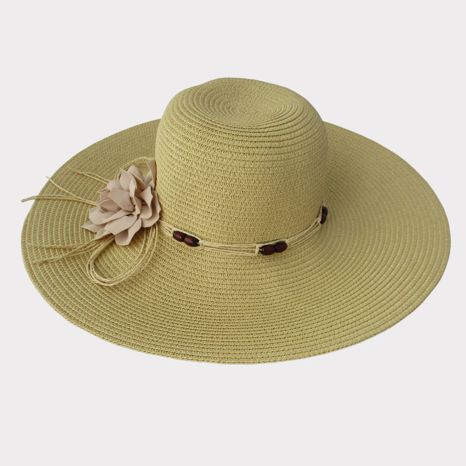 Wholesale Manufactures Custom Logo high quality straw hat new fashion Natural Wide Brim Sun Straw Hats 2024