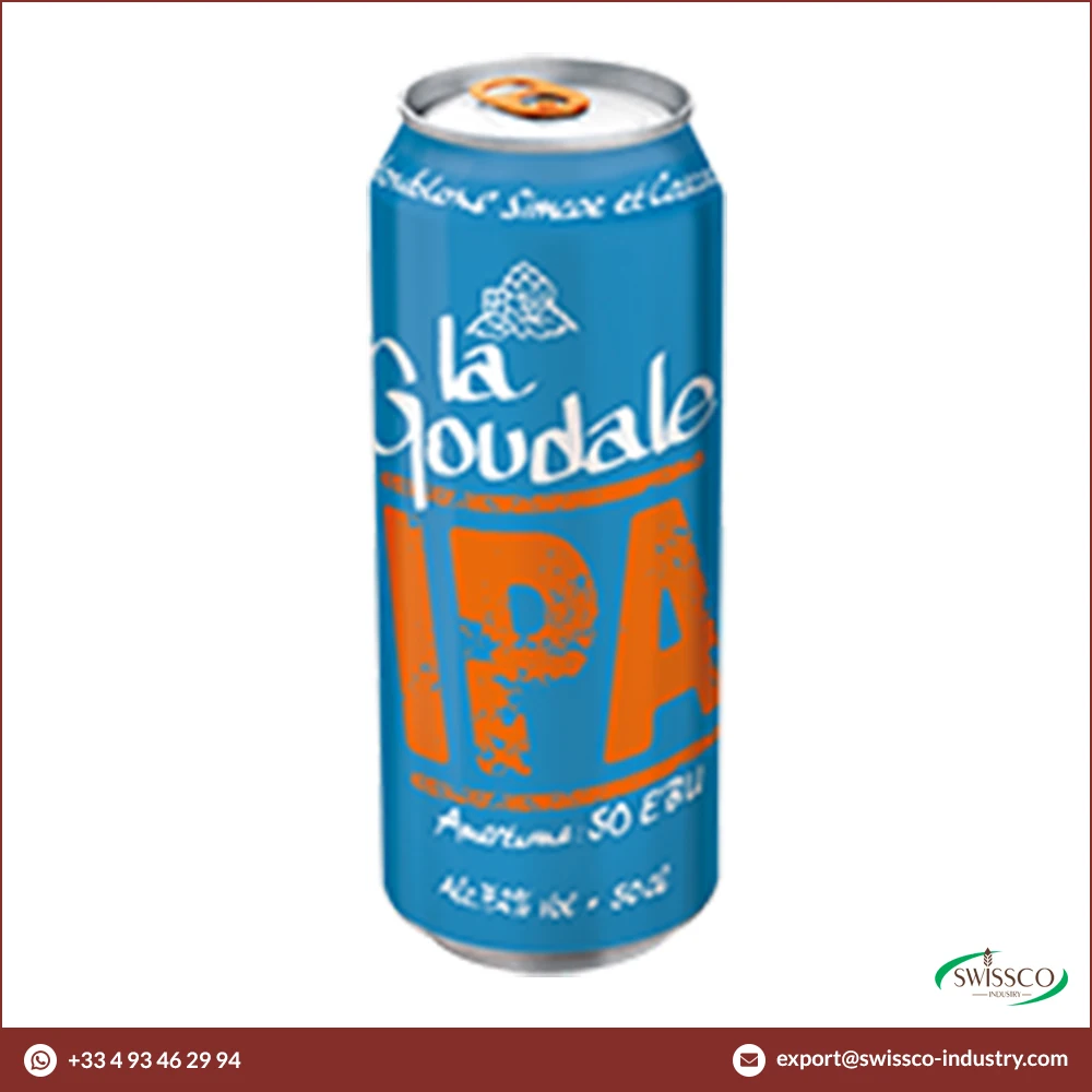 12 Months Shelf Life 7% Alcohol Content Light Color La Goudale IPA Blond Beer in Can of 50CL at Reasonable Price