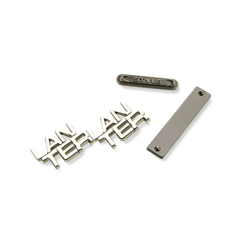 Производитель металла на заказ металлический логотип для этикеток сумок одежды оптом