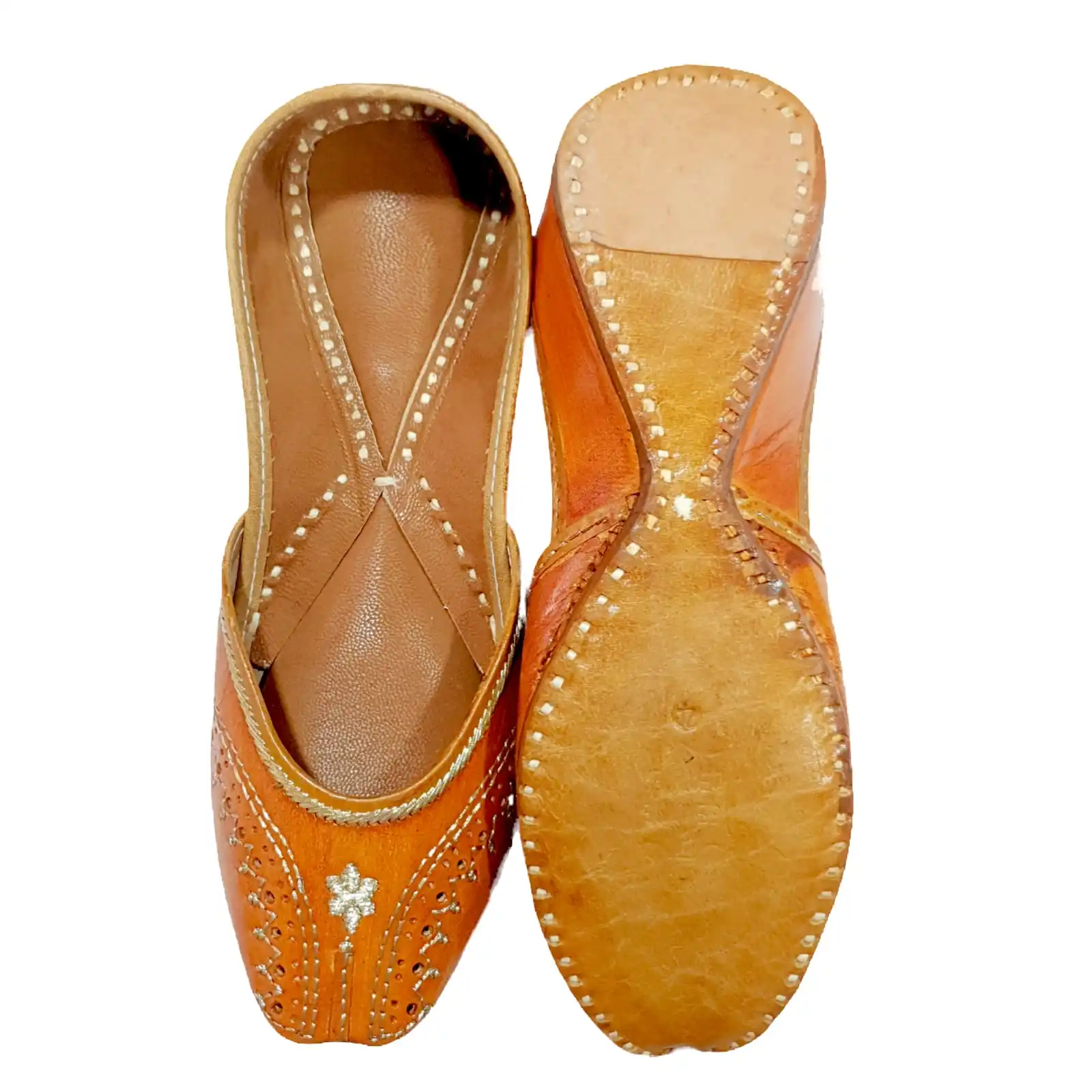 women khussa/Punjabi jutti comfortable wear women Handcrafted Ethnic Leather juti