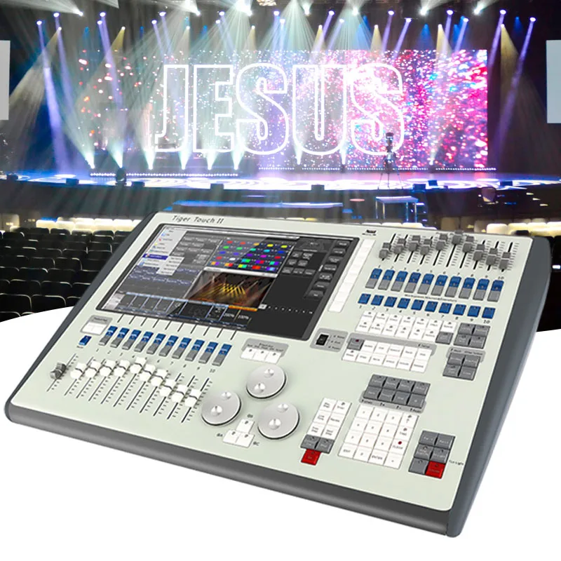 Контроллер света консоль dmx 512 tiger touch 2 освещения grand ma2 сценический 192 для dj 1024 artnet mini grandma2 управление
