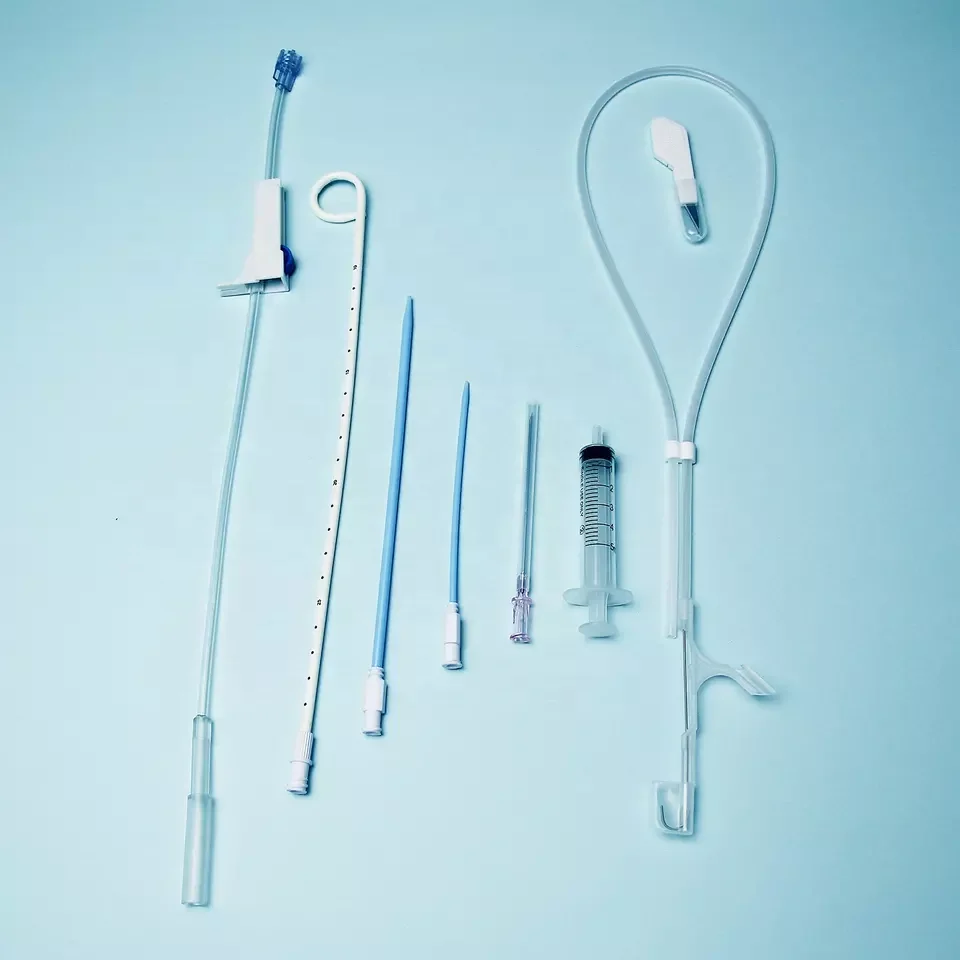 Tianck medical supplies disposable ureteral kidney cop loop nephrostomy hydrophilic drainage catheter set
