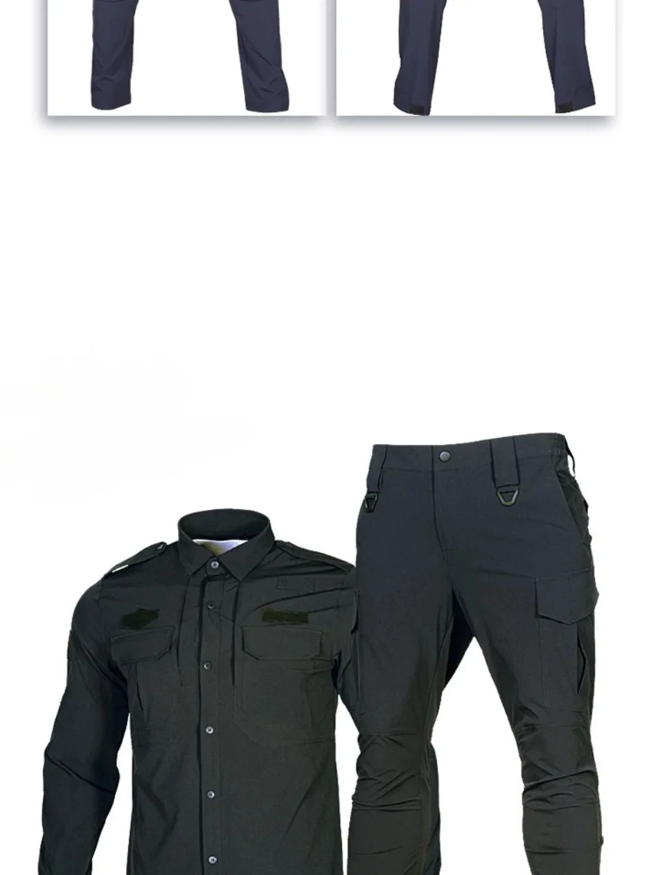 2024 Style Security Work Clothes: Long-sleeved Security Guard Officer Uniforms for Spring and Autumn