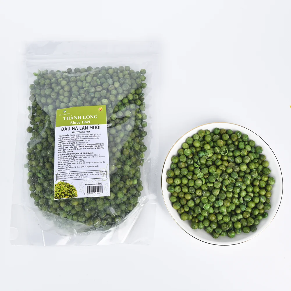 Хрустящие закуски соль горох 500 г высокое качество вкусный вкус сертификаты картонная коробка от вьетнамского