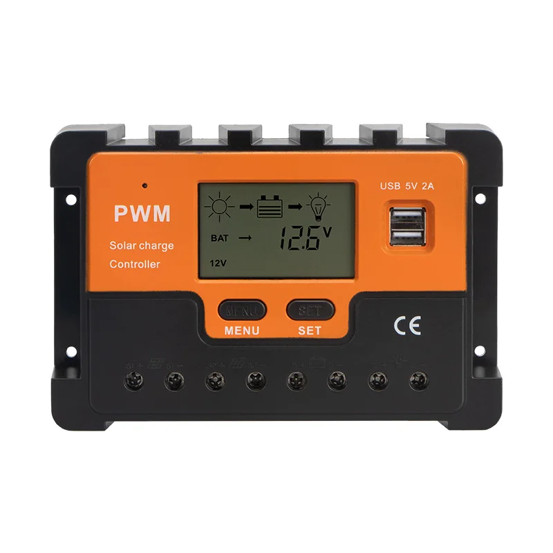 Solardance 50A 60A 12V/24V Max PV Вход 100V PWM контроллер солнечного заряда совместим для домашнего хозяйства