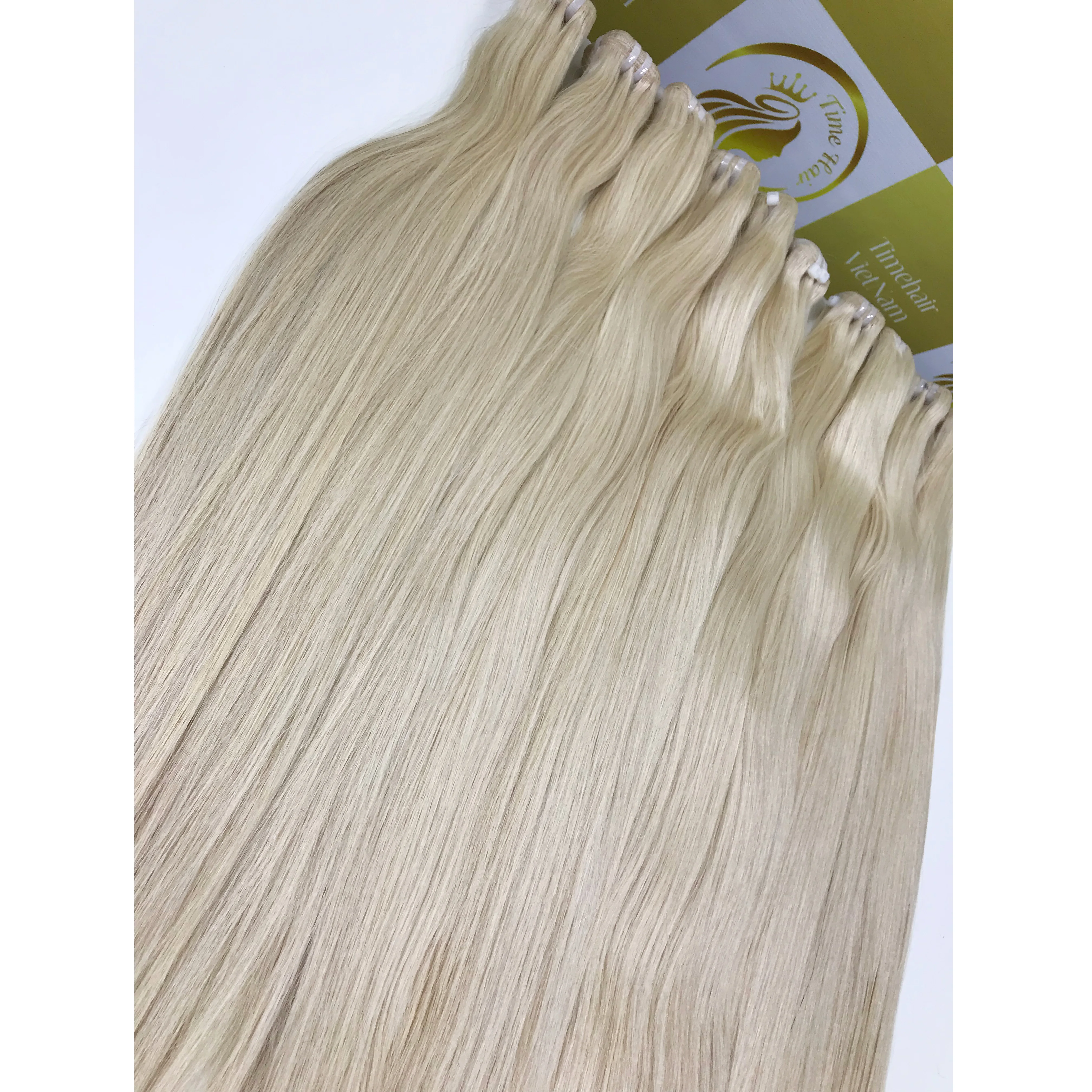 European High Quality Customizable Hair Extensions Wigs Virgin Hair Bundles Tape Hair Clip Vietnam Origin Top Grade Human Hair