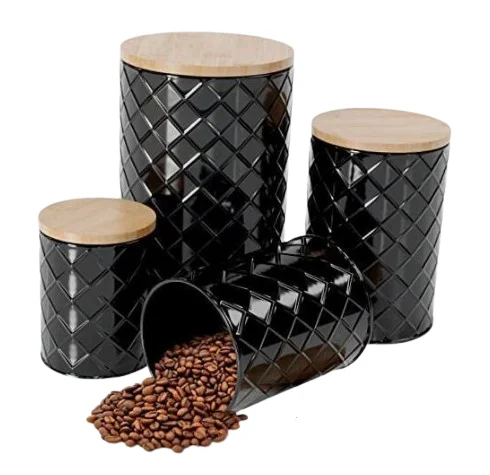 Metal Kitchen Canister Best Quality Metal Canister Home Kitchen Tabletop Storing Usage Supplied by India