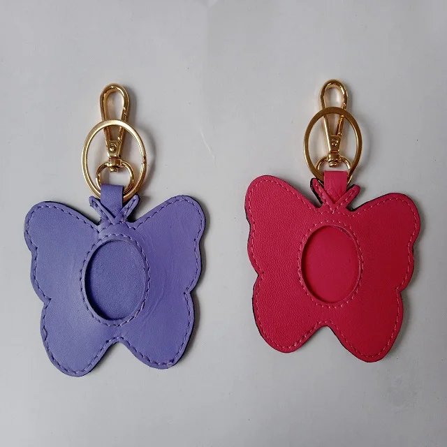ButterFly shaped Leather fob Keys