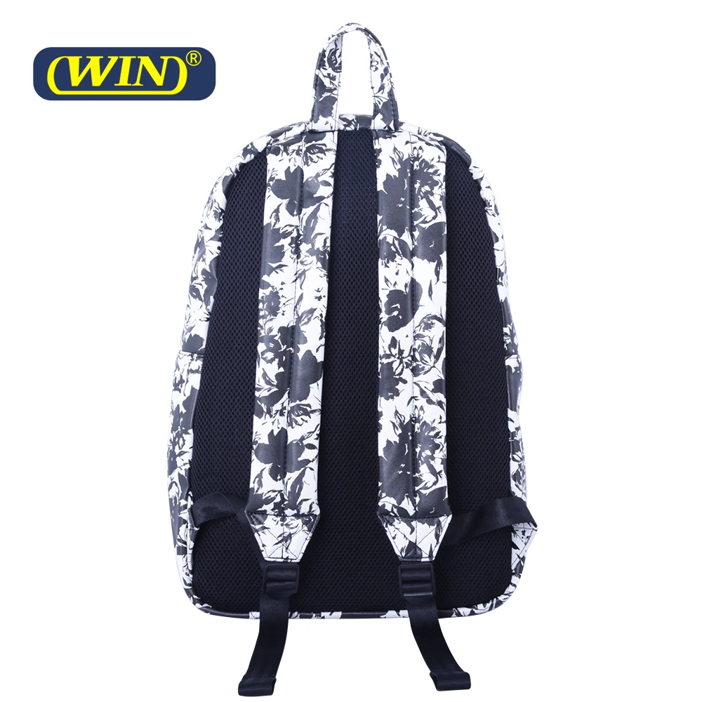 New Arrival Durable PU Leather Teenager Student Backpack School Bags