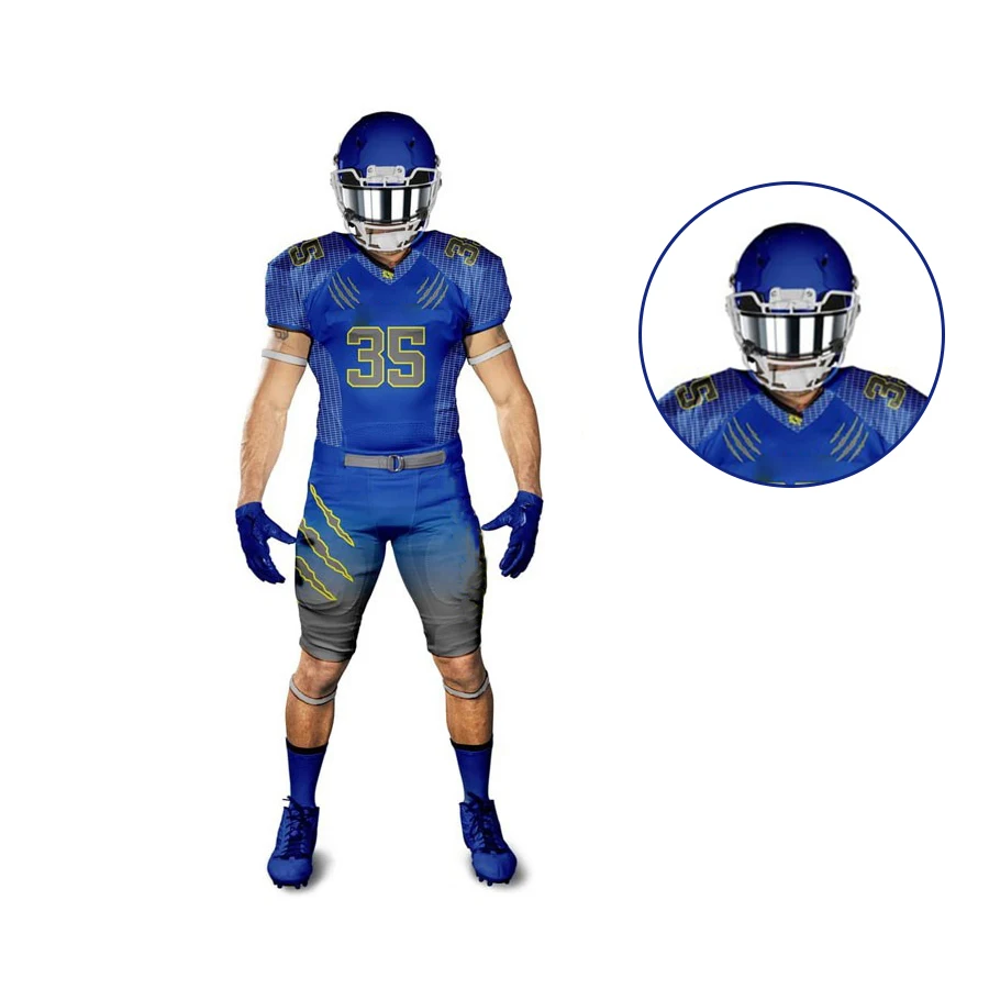 3D Sublimation Printing American Football Uniform Best Hot Sale Top Quality Customized American Football Uniform for Unisex