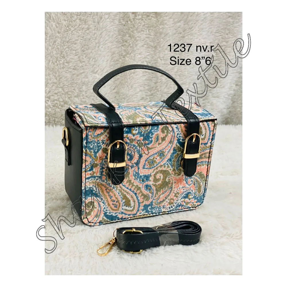 New Arrival Cotton Prints Fabric Designer Women Purses Ladies Sling Bag Light Weight Sale From Indian Manufacturer Wholesaler