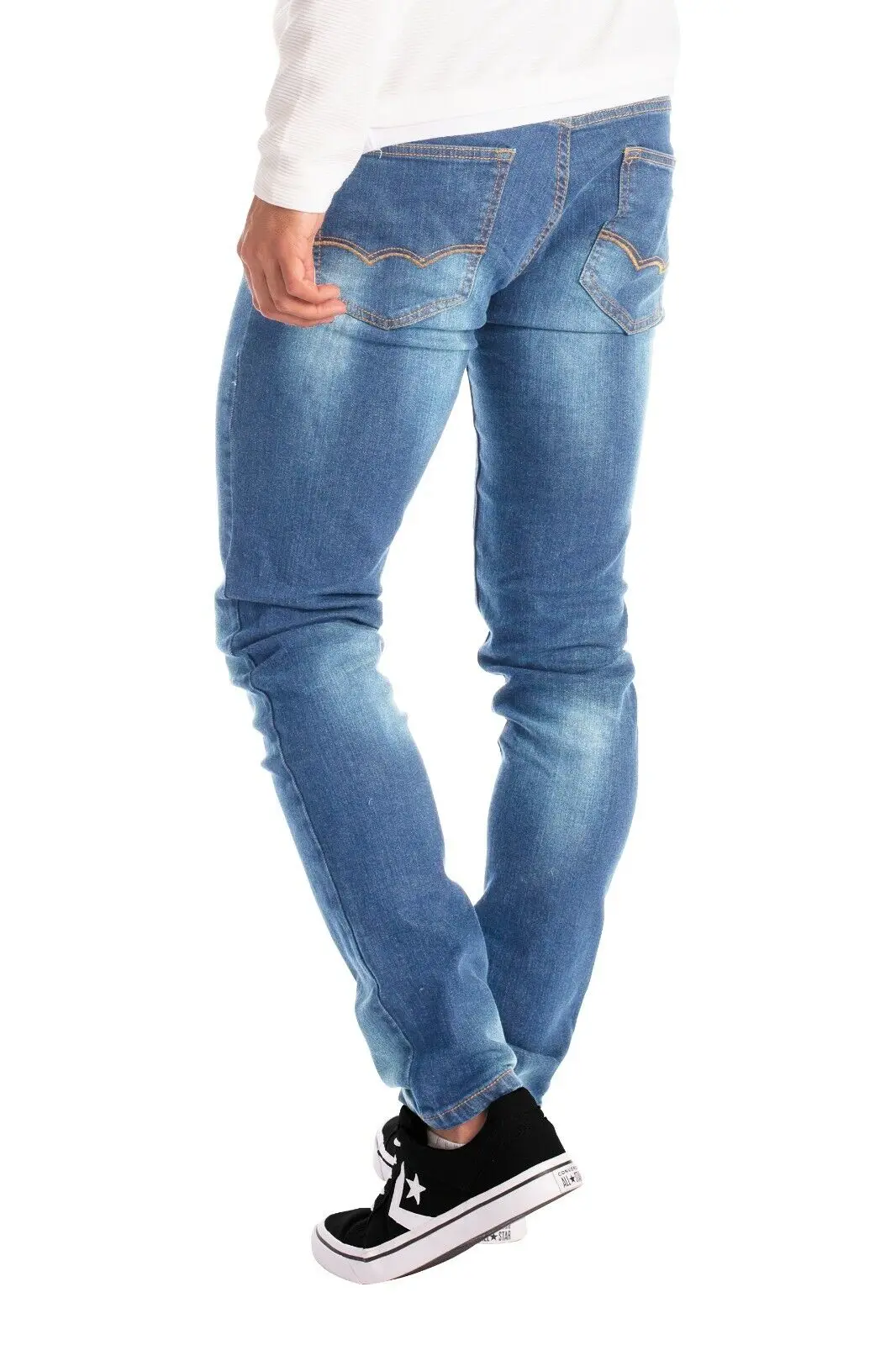 Mens slim jeans stretch Denim 98%  Cotton and 2% Spandex  high quality flex jeans for mens quick dry breathable sustainable