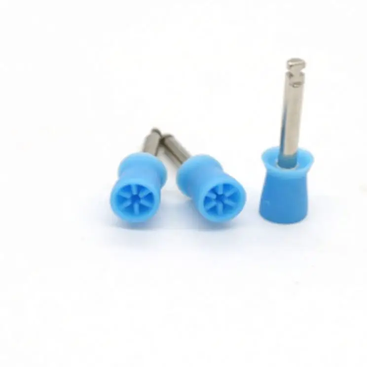 Disposable Latex-Free Silicone Ribbed & Webbed Latch Plain Dental Prophylaxis Polishing Cup RA