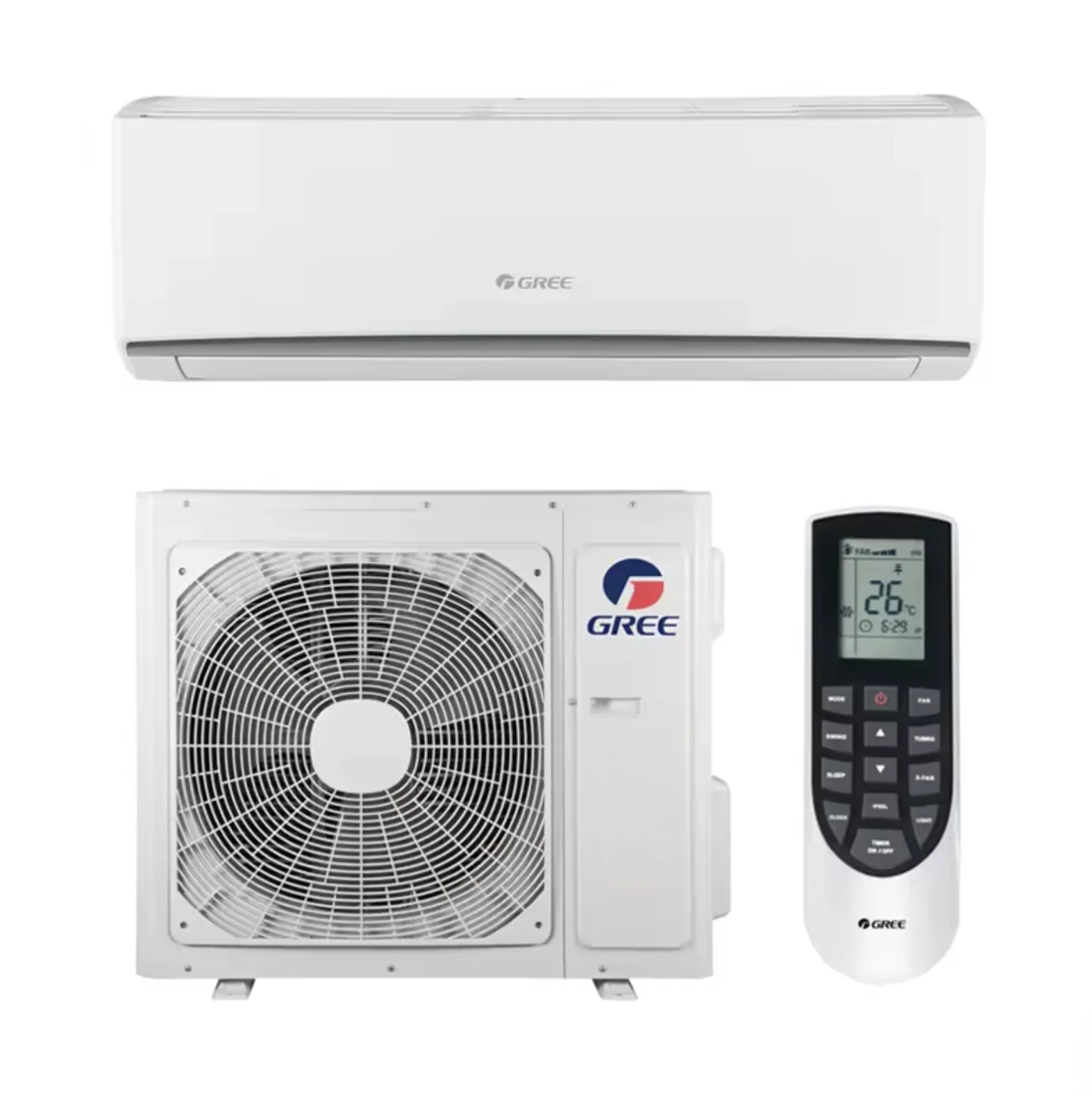 Top Quality Gree 1.5HP 18000Btu Wifi Control Aircon Board Mounted Split Type Air Cooler AC Unit Inverter Air Conditioner