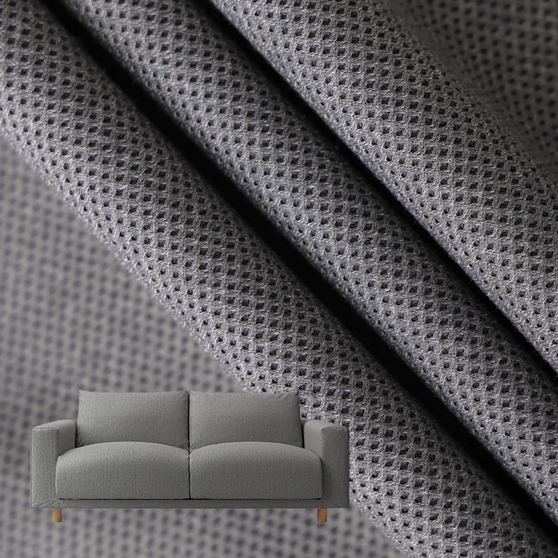 Custom Warp Knit Sofa Fabric 1.5% Wool 2% Linen 11.5% Tencel 12.5% Viscose 72.5% Polyester Wool/Polyester Linen Sofa Fabric