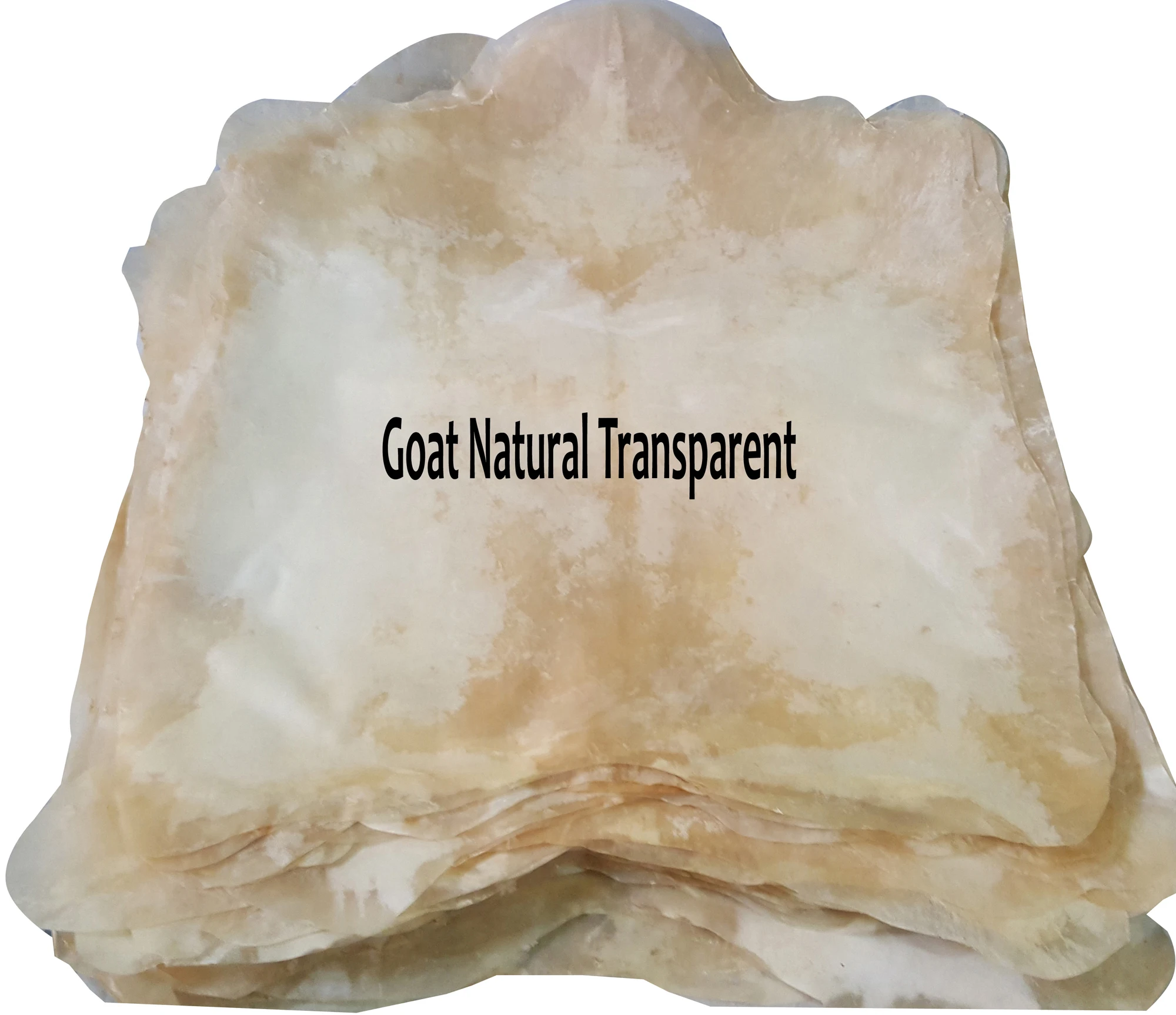 Full Animal Natural Transparent Vellum Goat Skins Head  Use for Djembes African Drum Shaman Drums Bodhrans