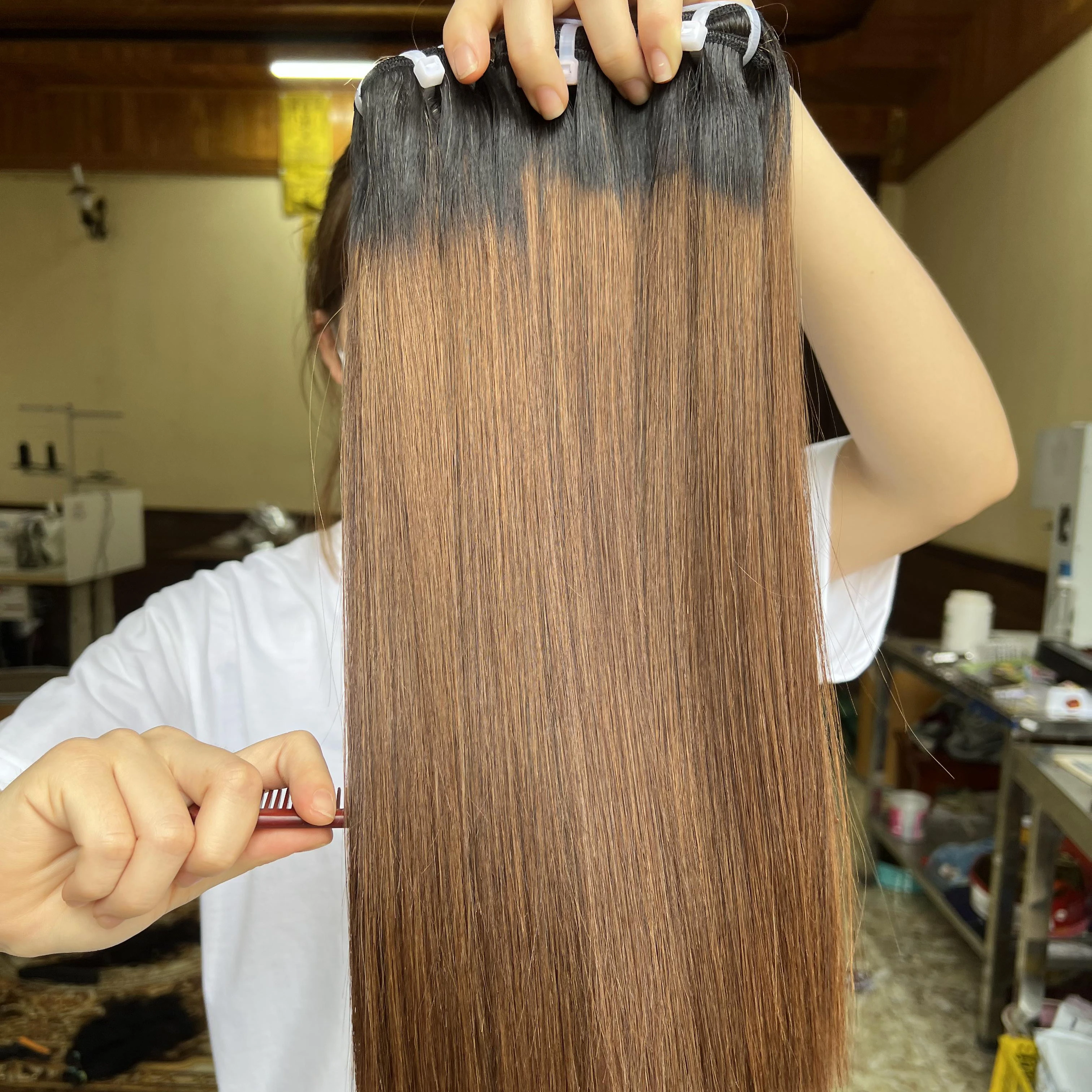 Vietnamese High Quality Bone Straight All Color Hair Extensions 100% Unprocessed No Tangle No Shedding with Wholesale Price