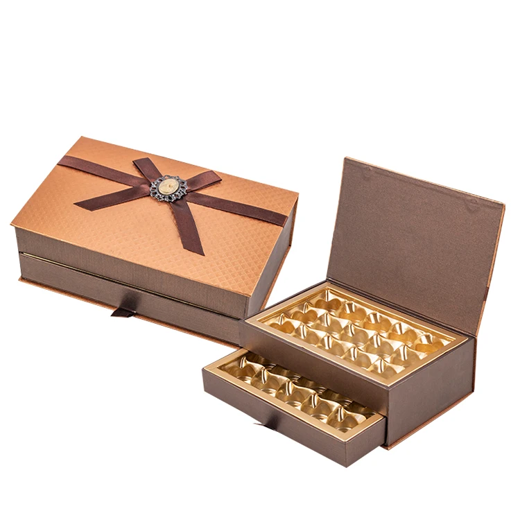 Gold Engagement Personalized Wedding Chocolates Favors Classic Signature Cabinet Luxury Chocolate Box