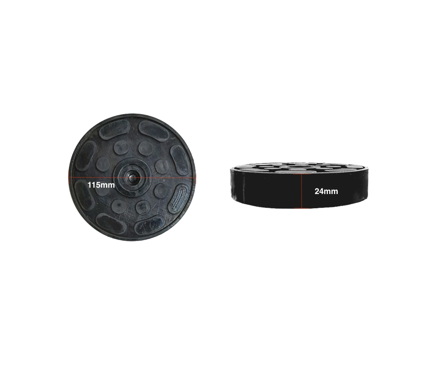 [SUNGJUNTECH] 2 Post Circular Lift 24T Pedestal high strength rubber plate round for automobile maintenance(1set 4pieces) rubber