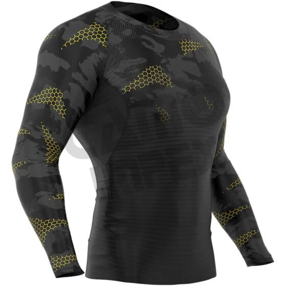 Custom Surf Printed Long Sleeve Swimsuit Rashguard OEM Design Compression MMA Rashguard Custom Sublimated Printed Rashguard