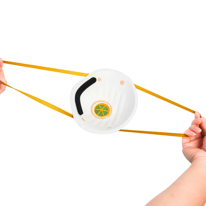 Cup type dust Mask KN95 Activated Carbon with breathing valve Industrial Sanding spray paint protection Round mas  FFP2 Cup Mask